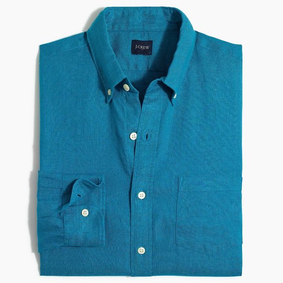 J. Crew Other - J. Crew Linen-cotton regular button down shirt